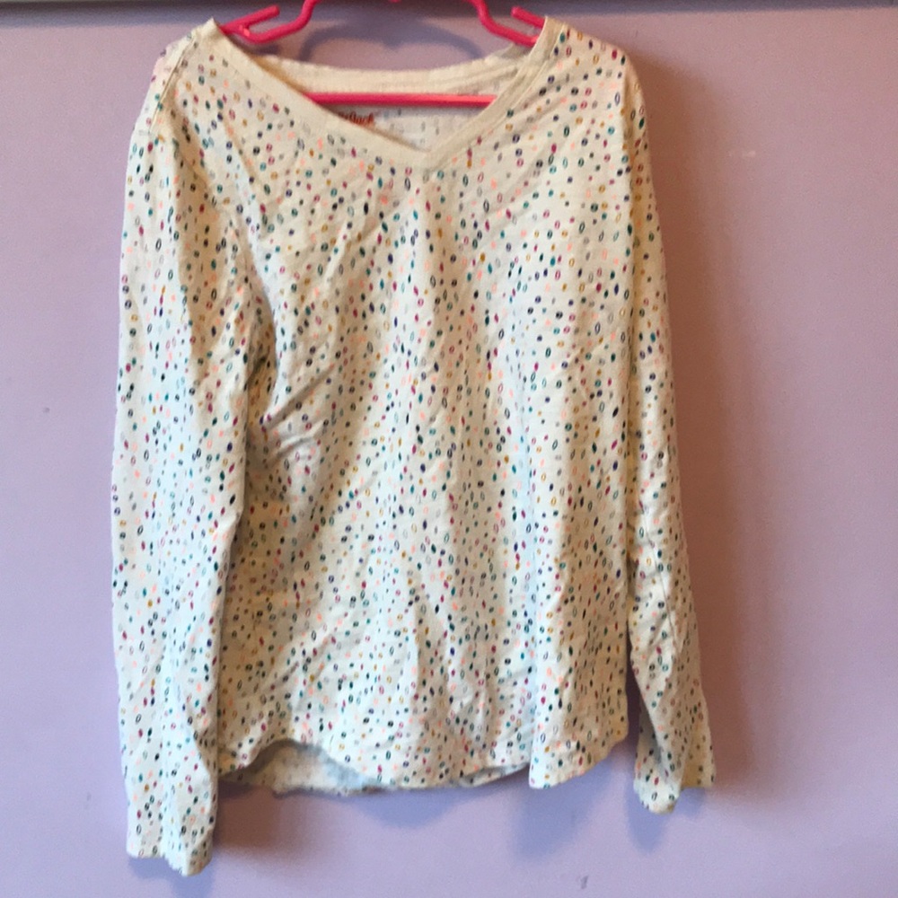 ⭐️ Girls confetti long sleeve tee